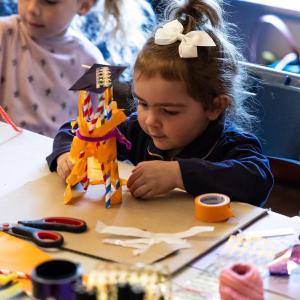 Workshop with young people at Clifton Park Museum. Photograph: Jules Lister
