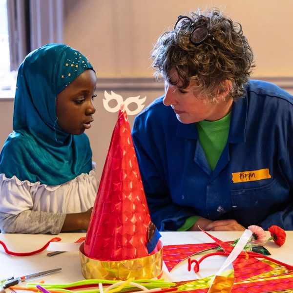 Workshop with young people at Clifton Park Museum. Photograph: Jules Lister