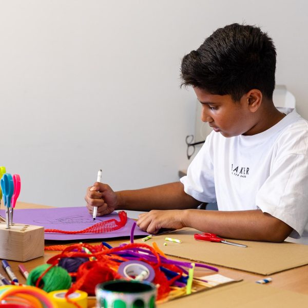 Workshop with young people at The Place. Photograph: Jules Lister