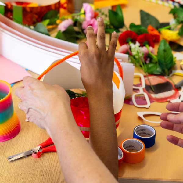 Workshop with young people at The Place. Photograph: Jules Lister