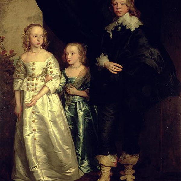 'William 2nd Earl of Strafford and his sisters Ann and Arabella' by Anthony Van Dyck, c1642